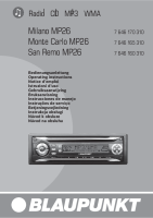 Blaupunkt Monte-Carlo-MP-26 - Owners Manual